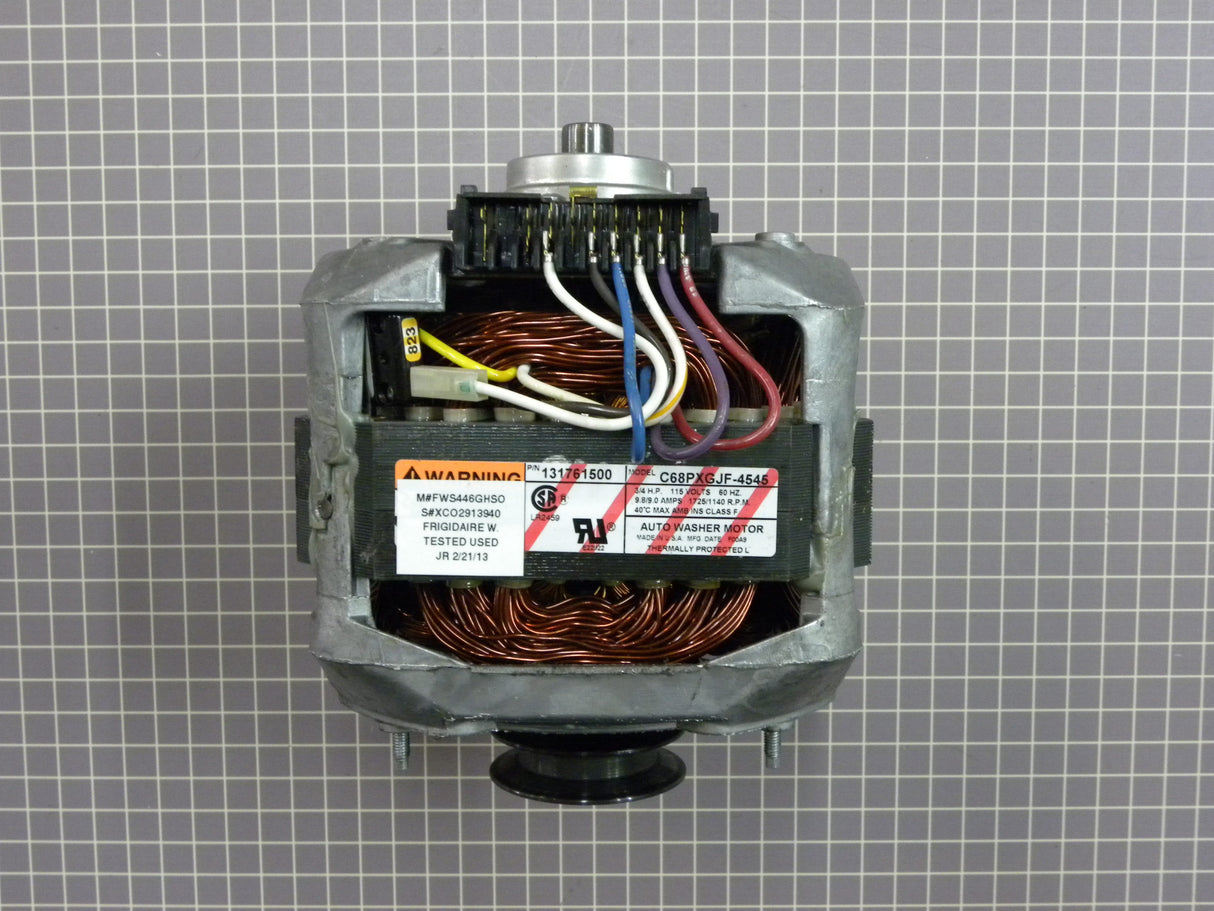 Motor W/ Pulley 3/4HP 2SP 131761500