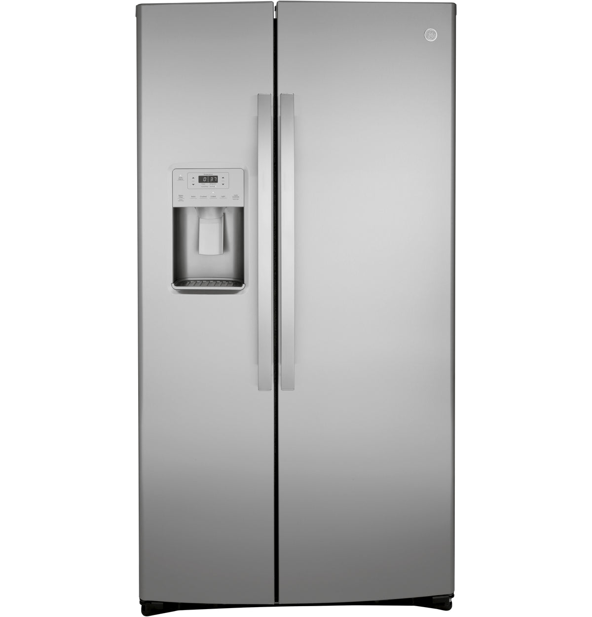 GE 21.8 Cu. Ft. Counter-Depth Fingerprint Resistant Side-By-Side Refrigerator GZS22IYNFS