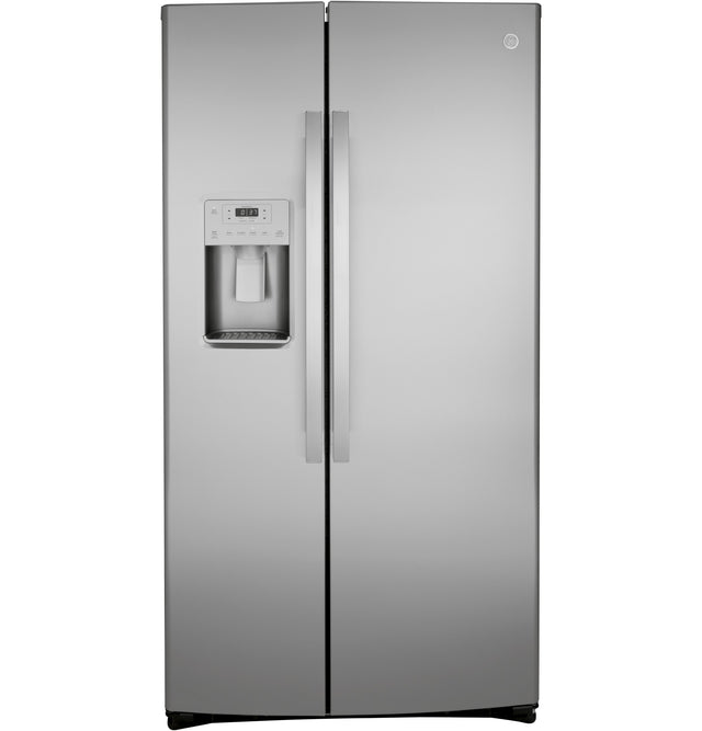 GE 21.8 Cu. Ft. Counter-Depth Fingerprint Resistant Side-By-Side Refrigerator GZS22IYNFS