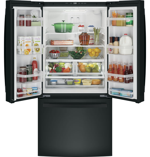 GE® ENERGY STAR® 24.7 Cu. Ft. French-Door Refrigerator GNE25JGKBB-Black