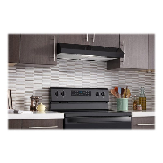 Whirlpool 30" Range Hood with Full-Width Grease Filters WVU17UC0J-Black