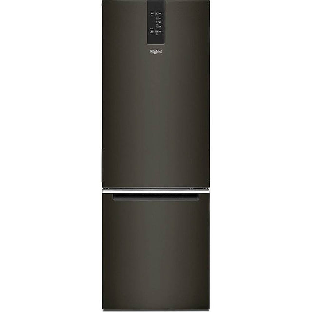 Whirlpool 24-inch Wide Bottom-Freezer Refrigerator - 12.9 cu. ft. WRB543CMJV-Black Stainless