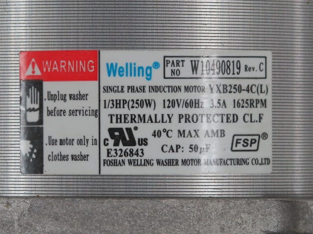 Motor W10490819