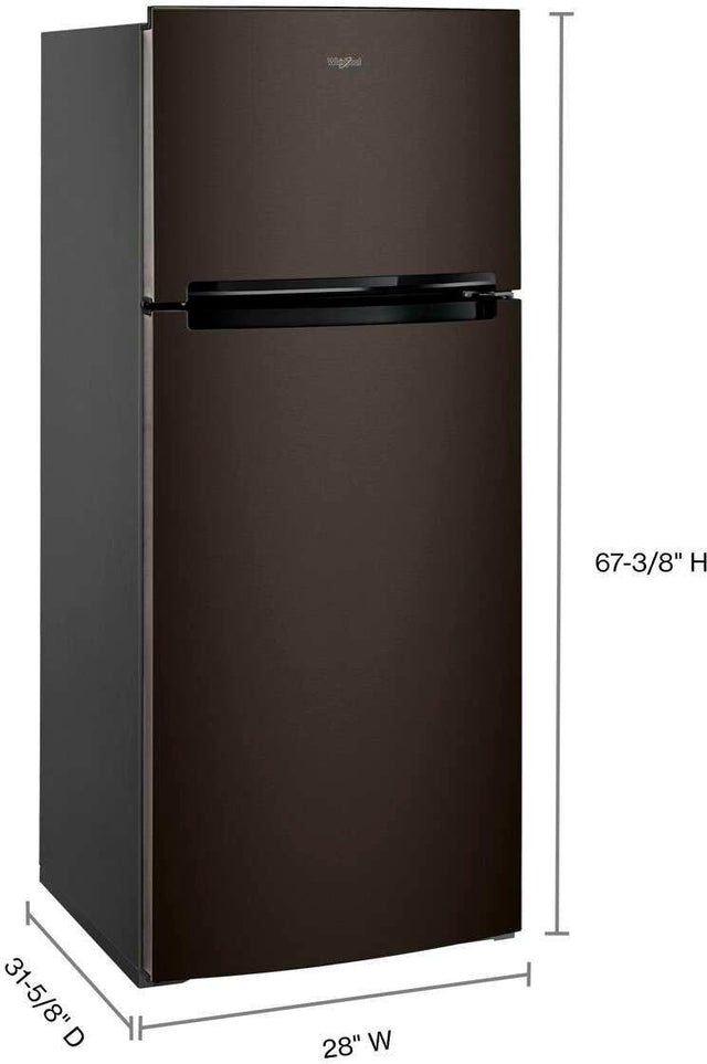 Whirlpool 28-inch Wide Refrigerator Compatible With The EZ Connect Icemaker Kit 18 Cu. Ft. WRT518SZKV