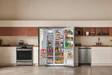 LG 27 cu. ft. Smart Side-By-Side InstaView® Door-in-Door® Refrigerator with Craft Ice™ LRSVS2706S