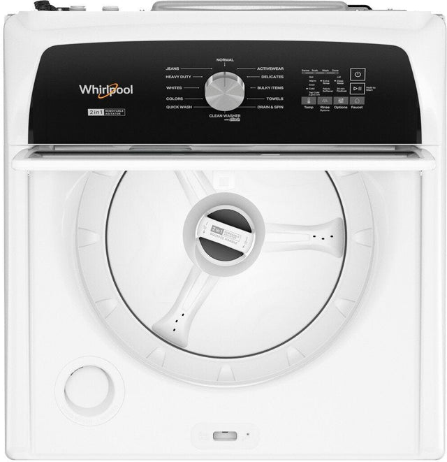 Whirlpool 4.7–4.8 Cu. Ft. Top Load Washer with 2 in 1 Removable Agitator WTW5057LW