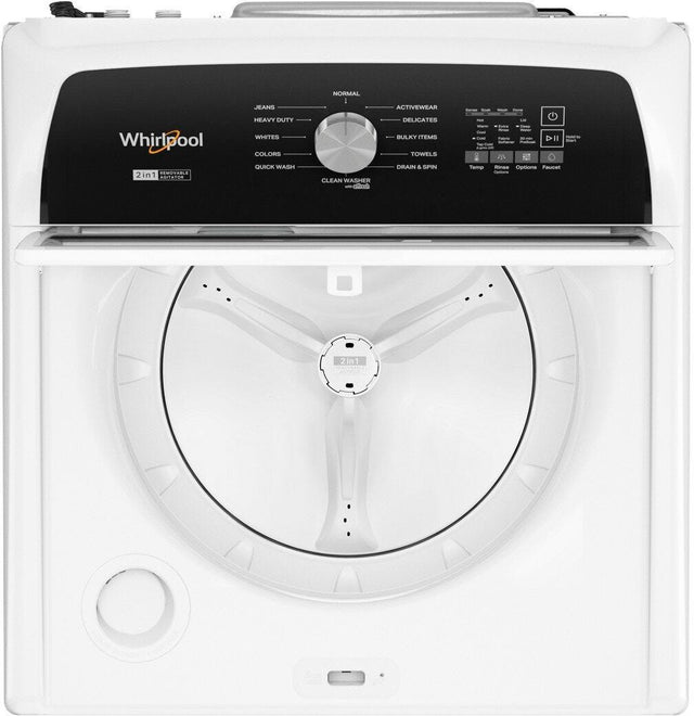 Whirlpool 4.7–4.8 Cu. Ft. Top Load Washer with 2 in 1 Removable Agitator WTW5057LW