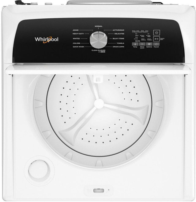 Whirlpool 4.6 Cu. Ft. Top Load Impeller Washer with Built-in Faucet WTW5010LW