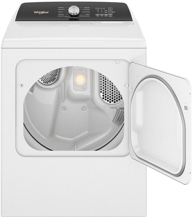 Whirlpool 7.0 Cu. Ft. Top Load Gas Moisture Sensing Dryer with Steam WGD5050LW