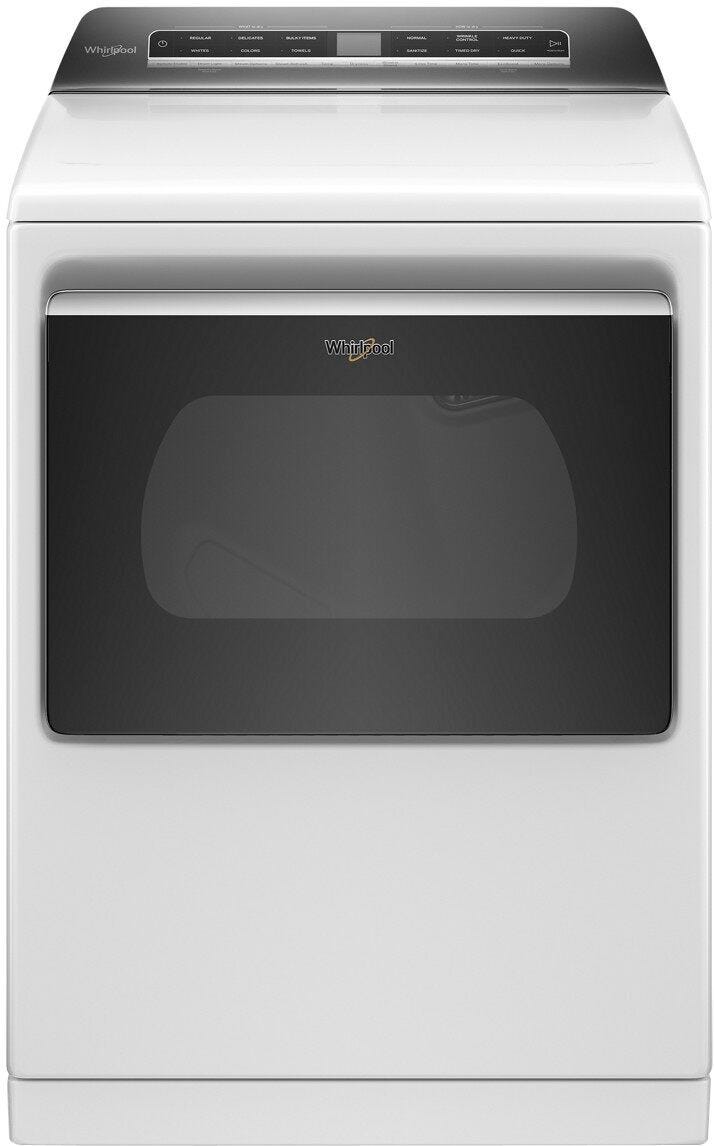 Whirlpool 7.4 cu. ft. Top Load Electric Dryer with Advanced Moisture Sensing WED8127LW