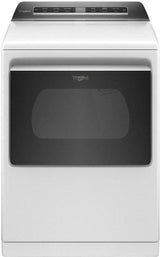 Whirlpool 7.4 cu. ft. Top Load Electric Dryer with Advanced Moisture Sensing WED8127LW-White