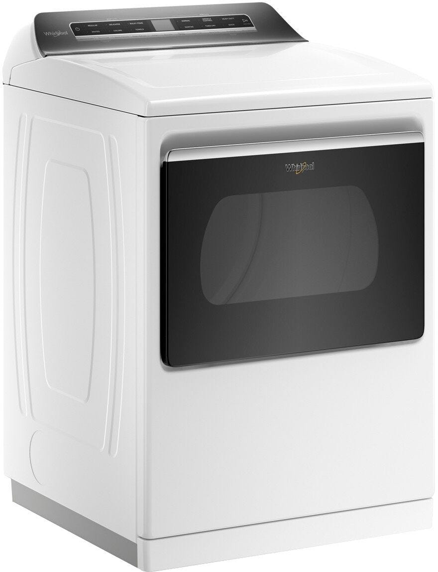 Whirlpool 7.4 cu. ft. Top Load Electric Dryer with Advanced Moisture Sensing WED8127LW