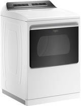 Whirlpool 7.4 cu. ft. Top Load Electric Dryer with Advanced Moisture Sensing WED8127LW-White