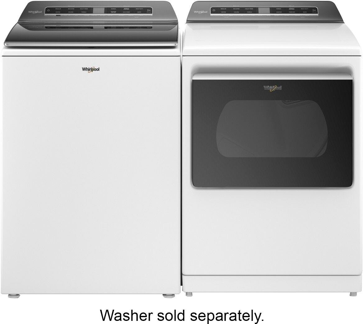 Whirlpool 7.4 cu. ft. Top Load Electric Dryer with Advanced Moisture Sensing WED8127LW
