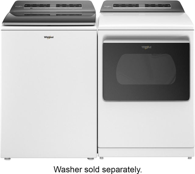 Whirlpool 7.4 cu. ft. Top Load Gas Dryer with Advanced Moisture Sensing WGD8127LW-White