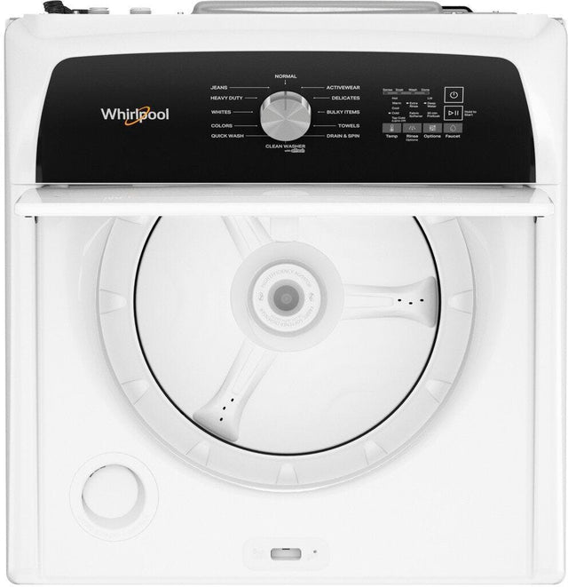 Whirlpool 4.5 Cu. Ft. Top Load Agitator Washer with Built-In Faucet WTW5015LW