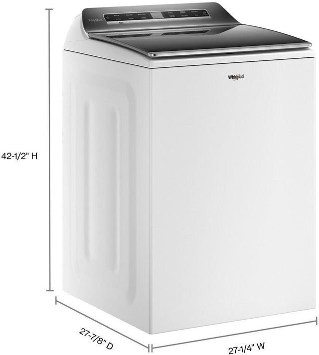 Whirlpool 5.2 – 5.3 cu. ft. Top Load Washer with 2 in 1 Removable Agitator WTW8127LW