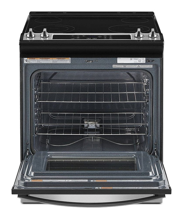 4.8 Cu. Ft. Whirlpool Electric Range with Frozen Bake Technology WEE515S0LS-Stainless Steel