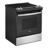 4.8 Cu. Ft. Whirlpool Electric Range with Frozen Bake Technology WEE515S0LS-Stainless Steel