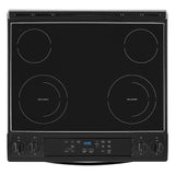 4.8 Cu. Ft. Whirlpool Electric Range with Frozen Bake Technology WEE515S0LB-Black