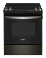 4.8 Cu. Ft. Whirlpool Electric Range with Frozen Bake Technology WEE515S0LV-Black Stainless