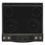 4.8 Cu. Ft. Whirlpool Electric Range with Frozen Bake Technology WEE515S0LV-Black Stainless