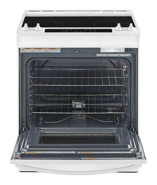 4.8 Cu. Ft. Whirlpool Electric Range with Frozen Bake Technology WEE515S0LW-White