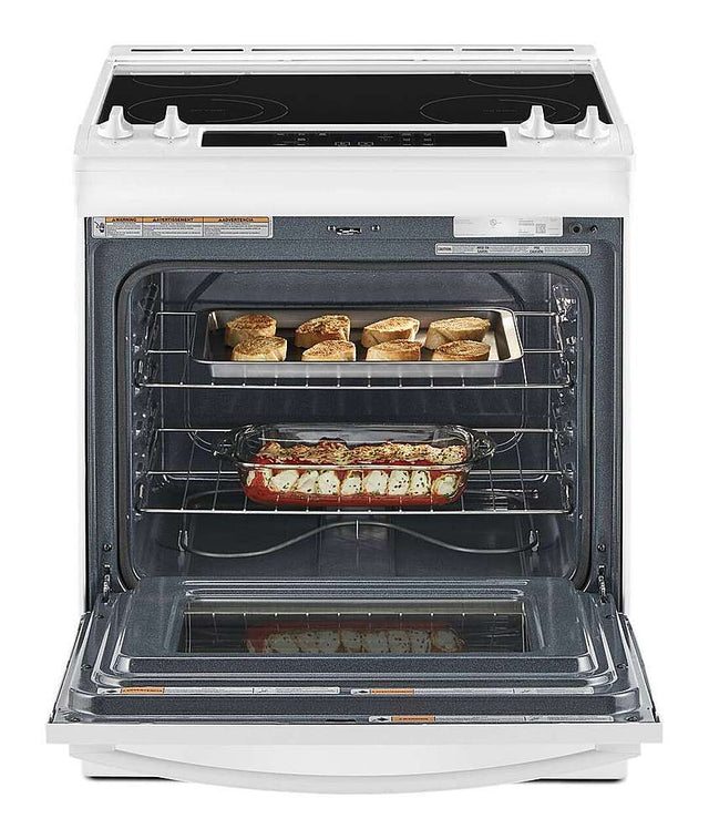 4.8 Cu. Ft. Whirlpool Electric Range with Frozen Bake Technology WEE515S0LW-White