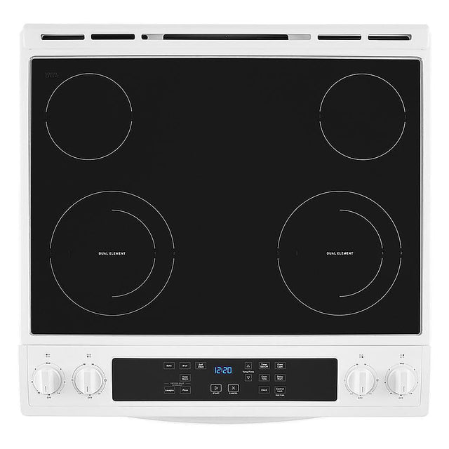 4.8 Cu. Ft. Whirlpool Electric Range with Frozen Bake Technology WEE515S0LW-White