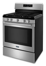 Maytag Gas Range with Air Fryer and Basket - 5.0 cu. ft. MGR7700LZ