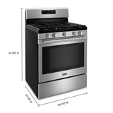 Maytag Gas Range with Air Fryer and Basket - 5.0 cu. ft. MGR7700LZ