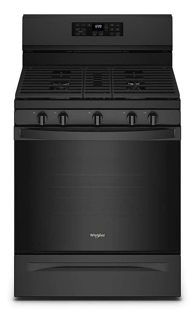 Whirlpool 5.0 Cu. Ft. Gas 5-in-1 Air Fry Oven WFG550S0LB-Black