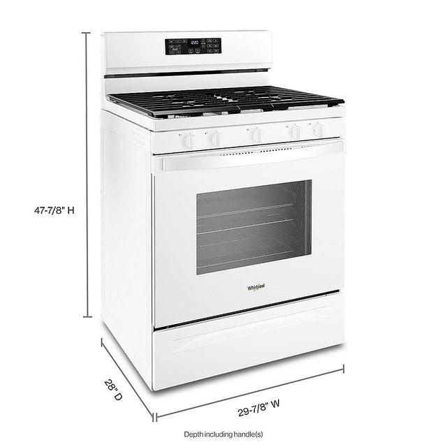 Whirlpool 5.0 Cu. Ft. Gas 5-in-1 Air Fry Oven WFG550S0LW-White