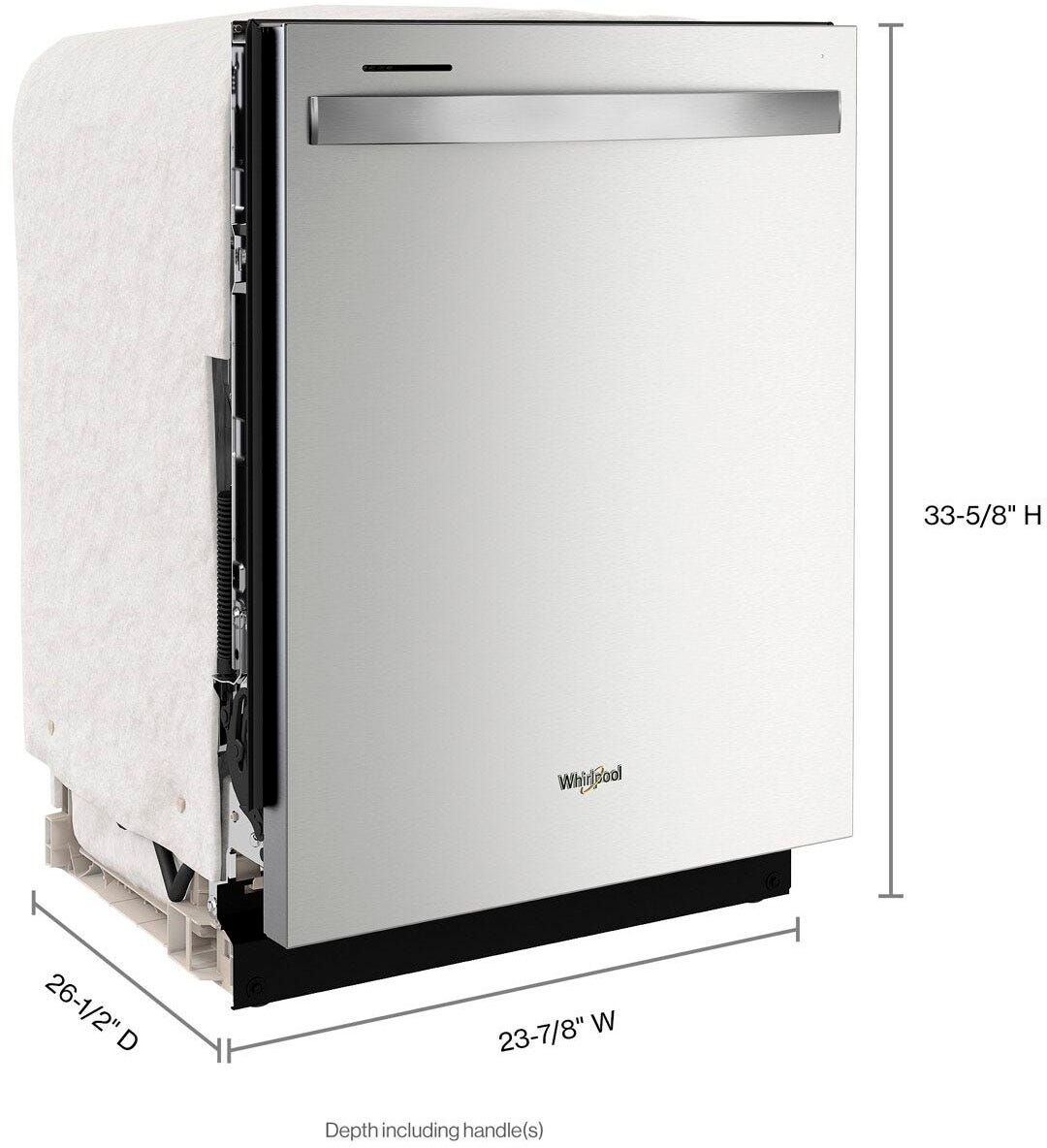 Whirlpool Large Capacity Dishwasher with Tall Top Rack WDT740SALZ