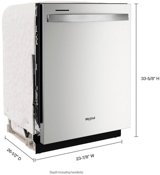 Whirlpool Large Capacity Dishwasher with Tall Top Rack WDT740SAL-Fingerprint Resistant Stainless Steel