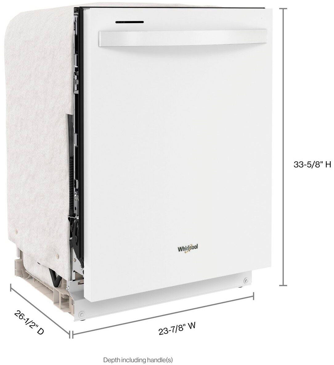 Whirlpool Large Capacity Dishwasher with Tall Top Rack WDT740SALW