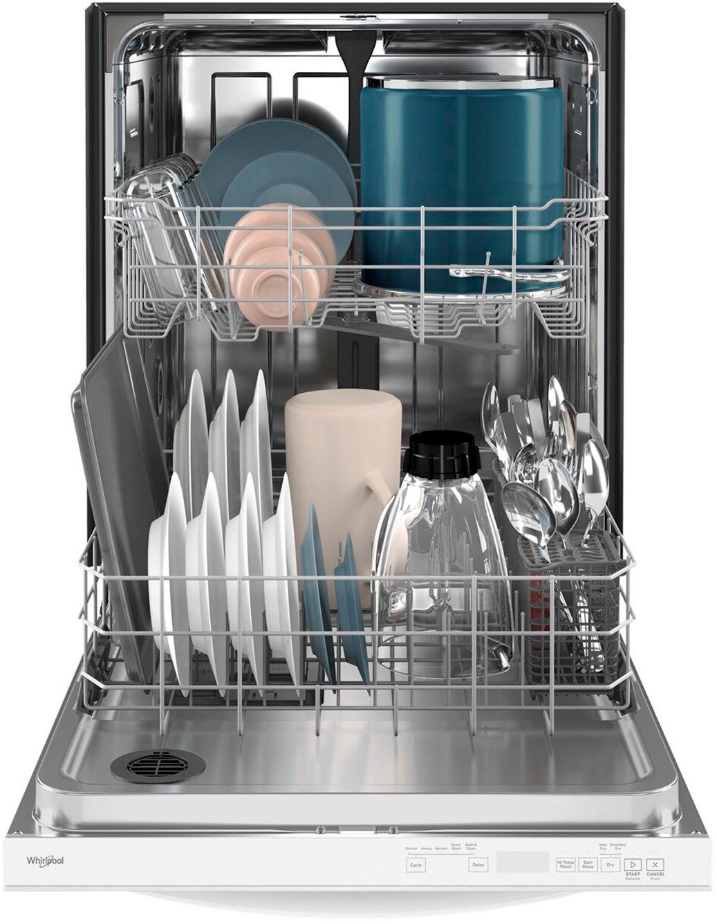 Whirlpool Large Capacity Dishwasher with Tall Top Rack WDT740SALW