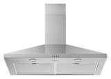 Whirlpool 36" Chimney Wall Mount Range Hood WVW53UC6LS-Stainless Steel