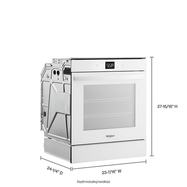 Whirlpool 2.9 Cu. Ft. 24 Inch Convection Wall Oven WOS52ES4MW-White