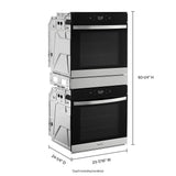 Whirlpool 5.8 Cu. Ft. 24 Inch Double Wall Oven with Convection WOD52ES4MZ-Fingerprint Resistant Stainless Steel