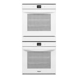 Whirlpool 5.8 Cu. Ft. 24 Inch Double Wall Oven with Convection WOD52ES4MW-White