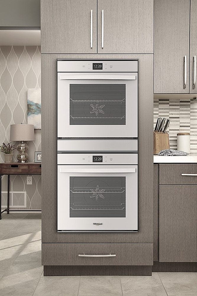 Whirlpool 5.8 Cu. Ft. 24 Inch Double Wall Oven with Convection WOD52ES4MW