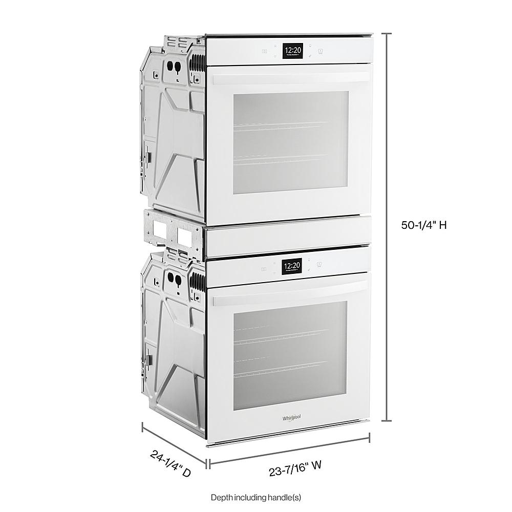 Whirlpool 5.8 Cu. Ft. 24 Inch Double Wall Oven with Convection WOD52ES4MW