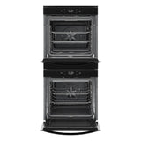 Whirlpool 5.8 Cu. Ft. 24 Inch Double Wall Oven with Convection WOD52ES4MB-Black