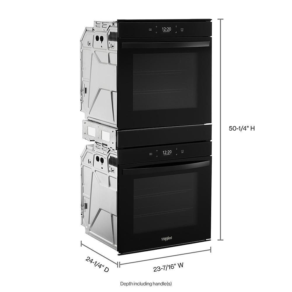 Whirlpool 5.8 Cu. Ft. 24 Inch Double Wall Oven with Convection WOD52ES4MB
