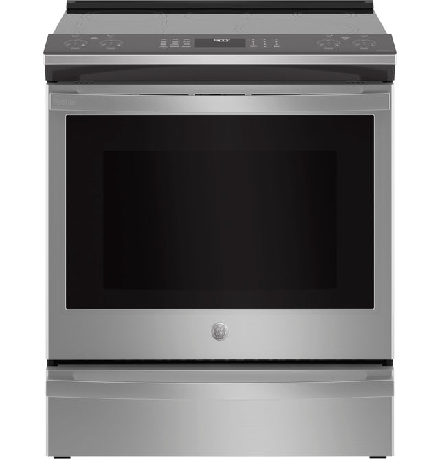 GE Profile™ ENERGY STAR® 30" Smart Slide-In Fingerprint Resistant Front-Control Induction and Convection Range with No Preheat Air Fry PHS93EYPFS