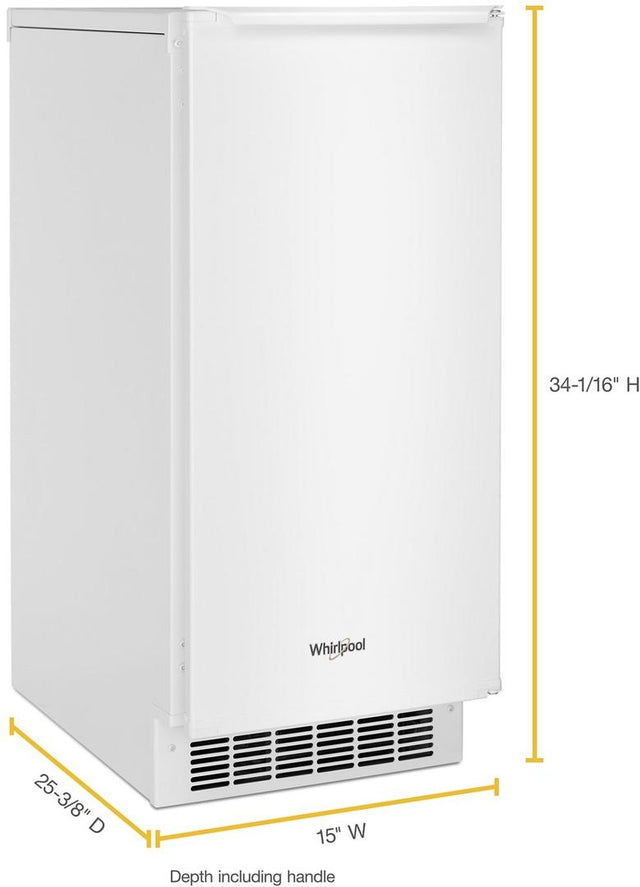 Whirlpool® 15-inch Icemaker with Clear Ice Technology WUI75X15HW