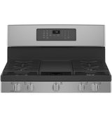 GE® 30" Free-Standing Gas Convection Range with No Preheat Air Fry JGB735SP1SS (S&D)