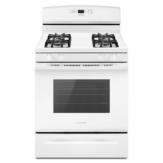 Amana 30-inch Gas Range with Bake Assist Temps  AGR6303MMW-White