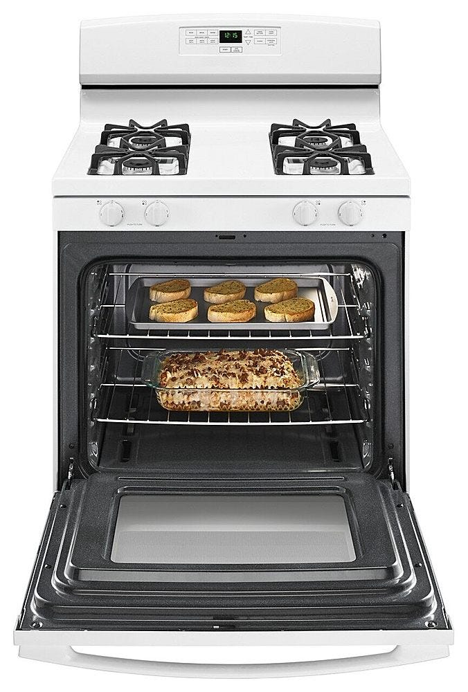 Amana 30-inch Gas Range with Bake Assist Temps AGR6303MMW